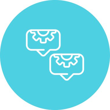 kabarcık sohbet iletişim simgesi - özet biçimi 