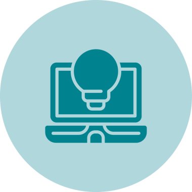 dizüstü bilgisayar simgesi, vektör illüstrasyonu basit tasarım