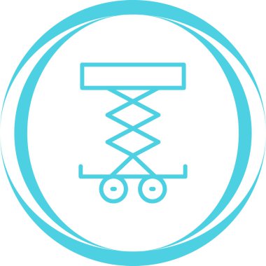 Araba Kaldırıcı simgesinin vektör illüstrasyonu         