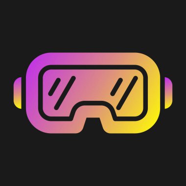 Oyun kulaklığı. Web simgesi basit illüstrasyon