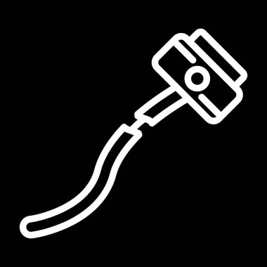 Kırık Kablo ağ simgesi, basit vektör illüstrasyonu