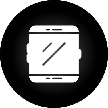 vector illustration of   Tablet modern icon