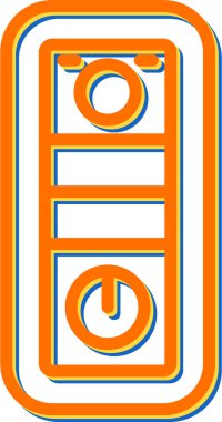 masaüstü web simgesi vektör çizimi