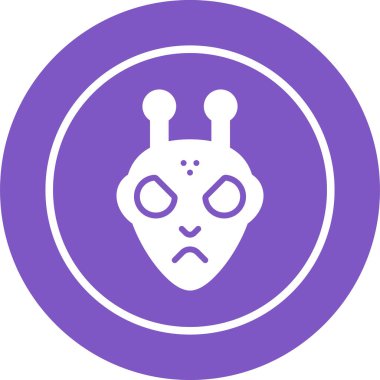  uzaylı vektör ağı simgesi