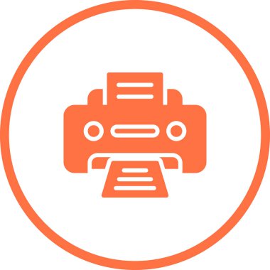 Office yazıcı simgesini, vektör çizim