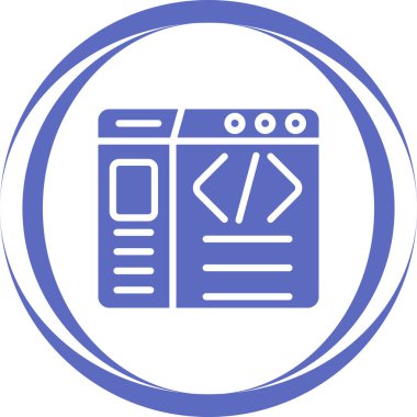 Web tasarım simgesi, vektör illüstrasyonu 