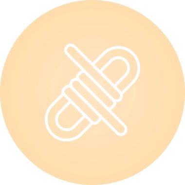 Paraşüt. Web simgesi basit illüstrasyon