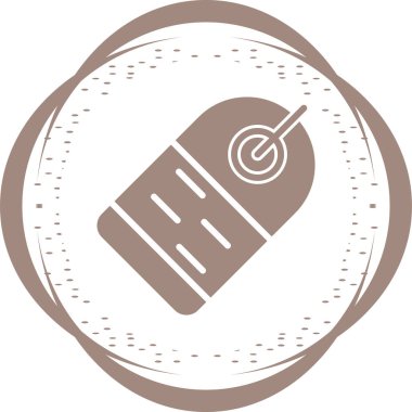 Etiket. Web simgesi basit illüstrasyon