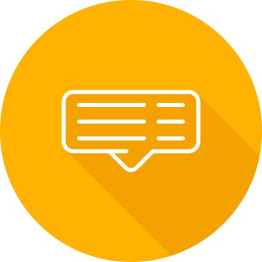 yorum web simgesi, vektör illüstrasyonu