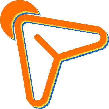 Simgeye tıklayın, vektör illüstrasyonu 