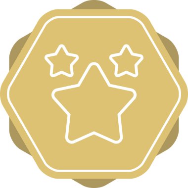 Yıldız simgesinin vektör illüstrasyonu