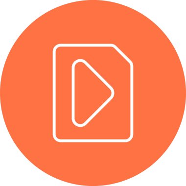video dosyası simgesini, vektör çizim  