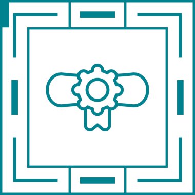 Diploma simgesi, vektör illüstrasyonu basit tasarım