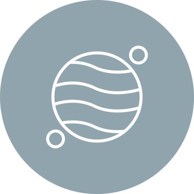 Gezegen simge vektör çizim 