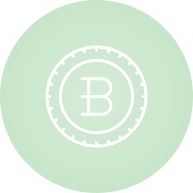 Bitcoin simgesi, vektör illüstrasyonu. Kripto para birimi sembolü 