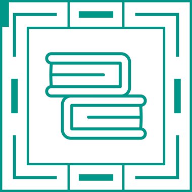 kitaplar düz simge, vektör illüstrasyonu