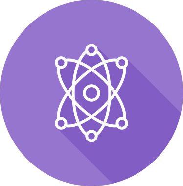 atom. Web simgesi basit illüstrasyon 