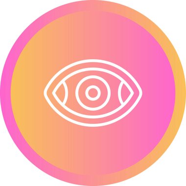 Göz. Web simgesi basit illüstrasyon 