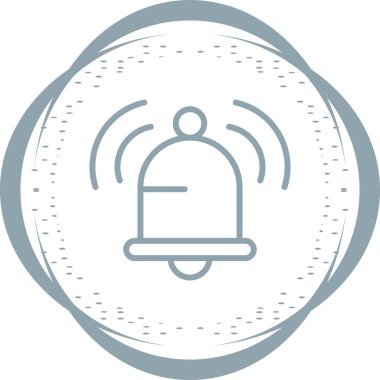 Çan simgesi web basit illüstrasyon