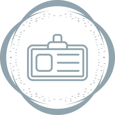 Kartvizit simgesinin vektör illüstrasyonu 
