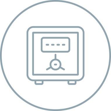 Güvenli vektör web simgesi illüstrasyonu