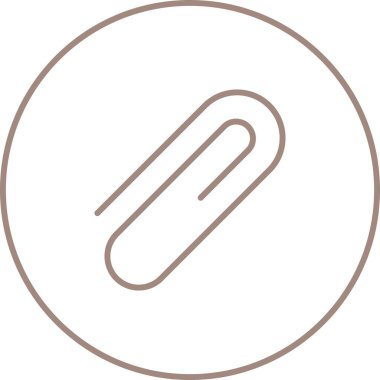 Kağıt raptiyesi düz simge, vektör illüstrasyonu 