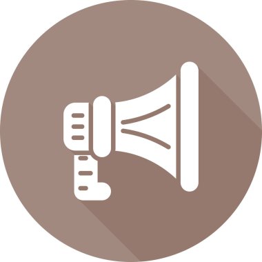 Hoparlör basit web simgesi, vektör illüstrasyonu 