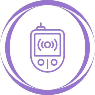 RFID Okuyucu simgesi, vektör illüstrasyonu  