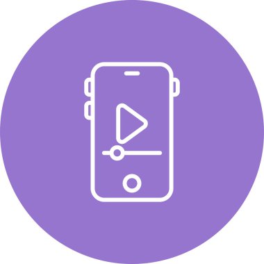 akıllı telefon simgesi, vektör illüstrasyonu basit tasarım