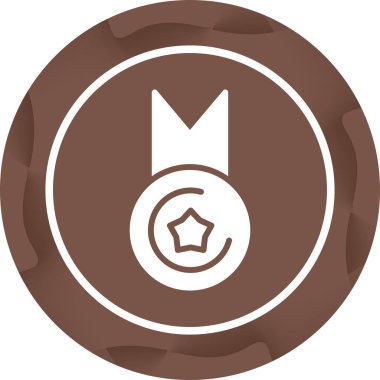 Altın Madalya Simgesi. Altın Başlık Rozet İşareti. 