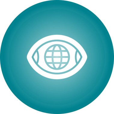 Göz. Web simgesi basit illüstrasyon 