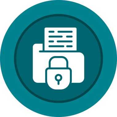 Secure Folder icon, vector illustration