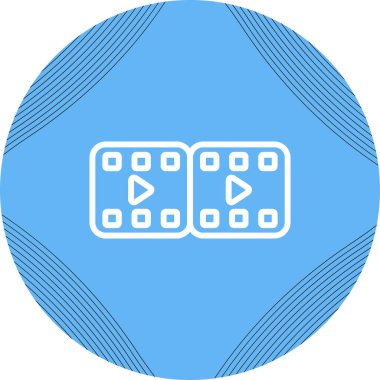 film simgesi, vektör illüstrasyonu 