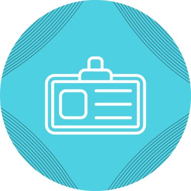 Kartvizit simgesinin vektör illüstrasyonu 