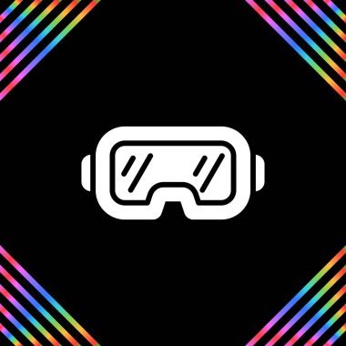 Oyun kulaklığı. Web simgesi basit illüstrasyon