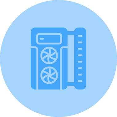 Oyun PC simgesi, vektör illüstrasyonu basit tasarım