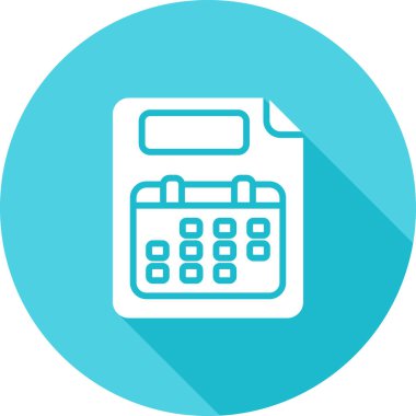 Takvim simgesi, vektör illüstrasyonu basit tasarım