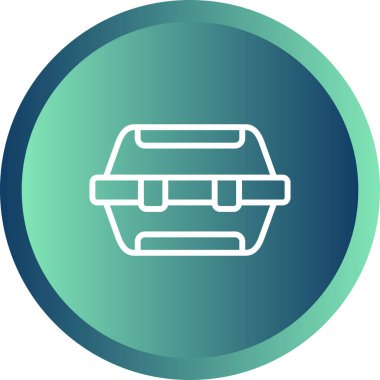 Alet çantası. Web simgesi basit tasarım 