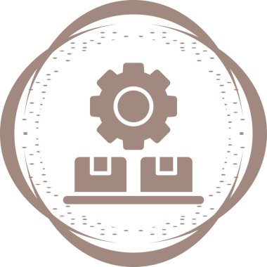 makine simgesi, vektör illüstrasyonu 