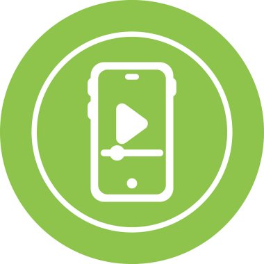 akıllı telefon simgesi, vektör illüstrasyonu basit tasarım