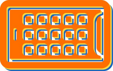 vector illustration of   Tablet modern icon