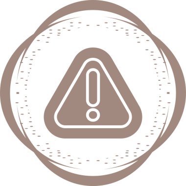 Uyarı tehlike simgesi web basit illüstrasyonuName