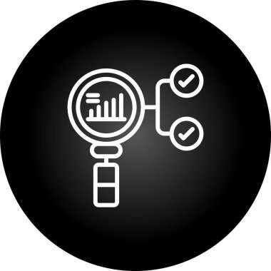 Prescriptive Analytics simgesinin vektör çizimi