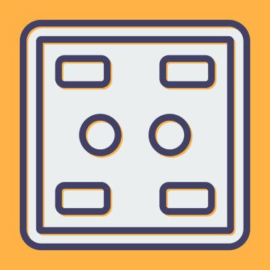 soket simgesi web basit illüstrasyon