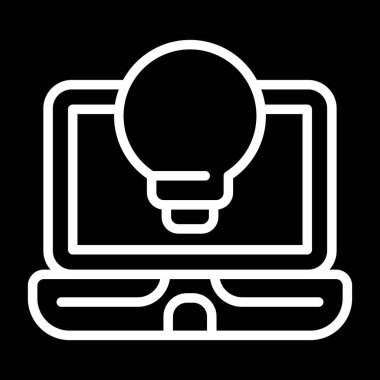 dizüstü bilgisayar simgesi, vektör illüstrasyonu basit tasarım