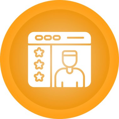 Kullanıcı geribildirim simgesi, vektör illüstrasyonu 