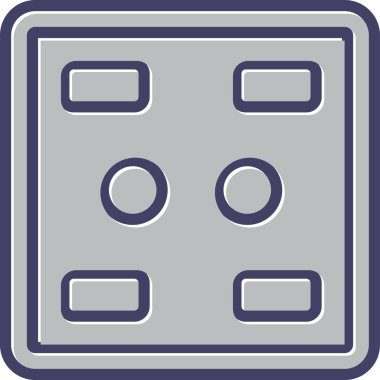 soket simgesi web basit illüstrasyon