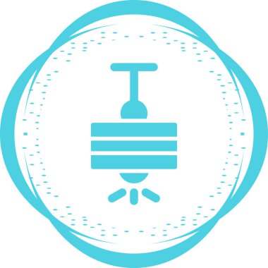 Vektör illüstrasyon Tavan Lambası simgesi 