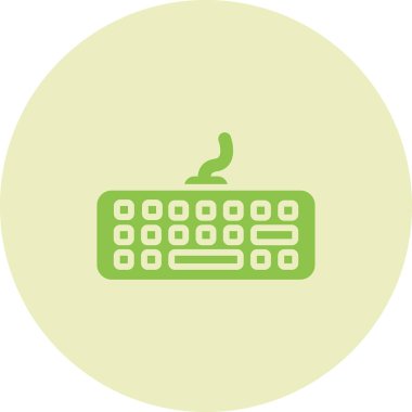 Modern Klavye simgesinin vektör çizimi      