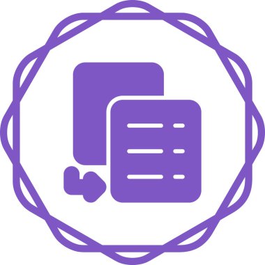 Simge vektör illüstrasyonunu kopyala 